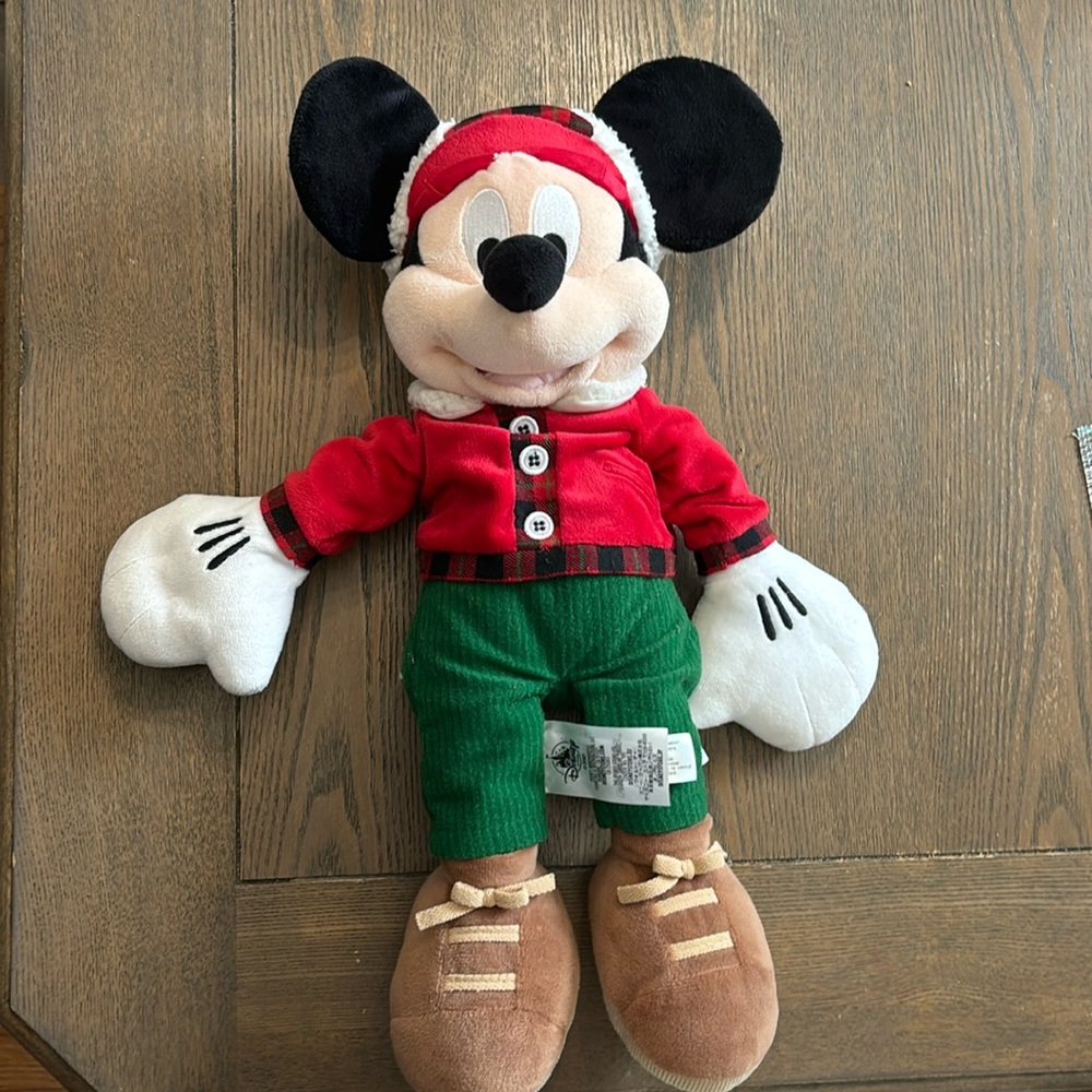 2017 Lumberjack Mickey Mouse Plush 17”
